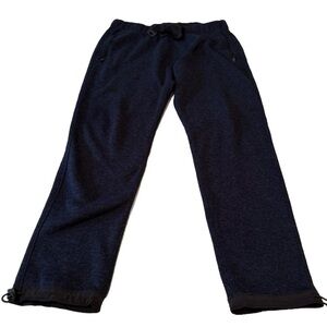 Abercrombie & Fitch Relaxed Fleece Joggers Buckle Closure Men’s Large Dark Blue